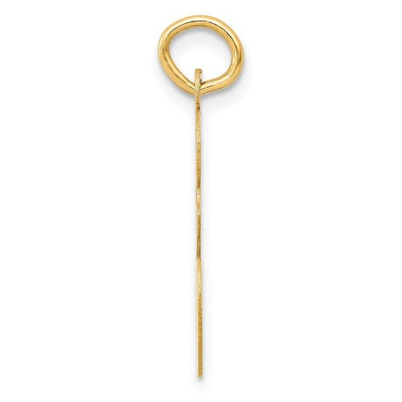 14k Yellow Gold Madison Collection LG Classic Script Initial E Pendant - Picture 2 of 5